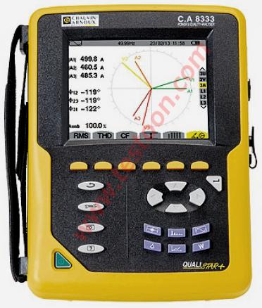 Analyseur de réseaux électriques triphasés TRMS - 3I/4U - Classe B - Pinces en option - CARCA8333_0