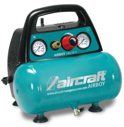 Compresseur Aircraft Airboy 186 OF E - 2001230 - Piston sans huile - 6L - 180 l/min - 8 bar_0