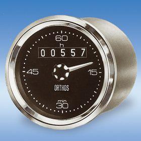 Compteur horaire B130 - totalisation jusqu'à 99 999 heures et 60 minutes - diamètre 52 mm - alimentation 12 à 50V continu_0