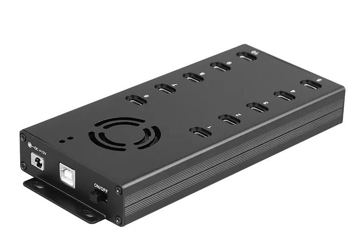 Concentrateur de charge et de synchronisation 10 ports USB-C - USB 3.0 - 12W - Bravour® - Référence BRV10CCSH3.0_0
