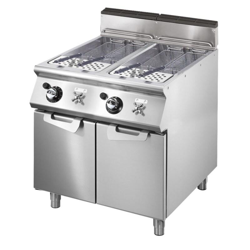 Cuisseur à pâtes gaz, 2 bacs GN 2/3, capacité 2x 26 litres - VIRTUS - 4068875005021_0