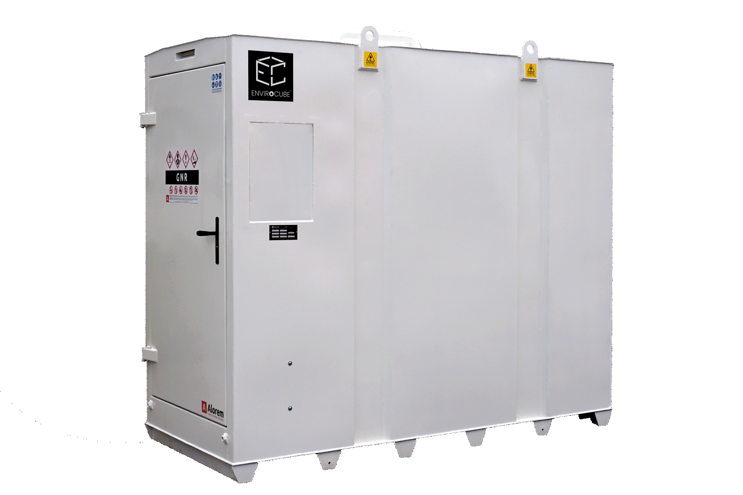 Cuve station carburant privative de 1400 à 5000 l, idéale pour le ravitaillement en gasoil, fioul et gnr de petites et moyennes flottes de véhicules - envirocube exel 1 - ece type 1 - alorem_0