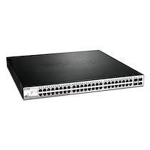 D-Link DGS-1210-52MP Géré L2 Gigabit Ethernet (10/100/1000) Connexion Ethernet, supportant l'alimentation via ce port (PoE) Noir, Gris_0