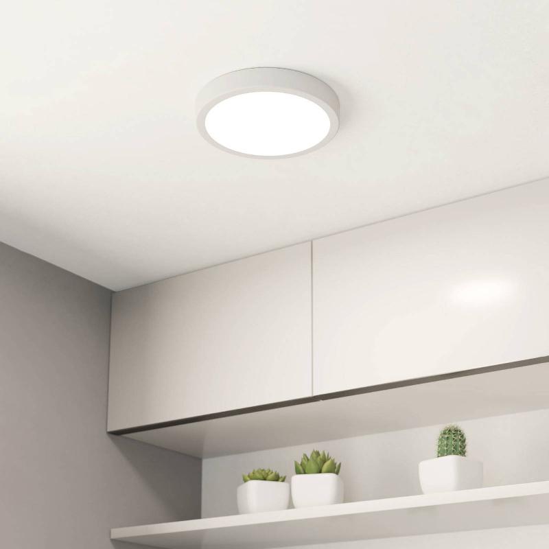 EGLO PLAFONNIER LED FUEVA 5 IP44 3000K BLANC Ø21CM