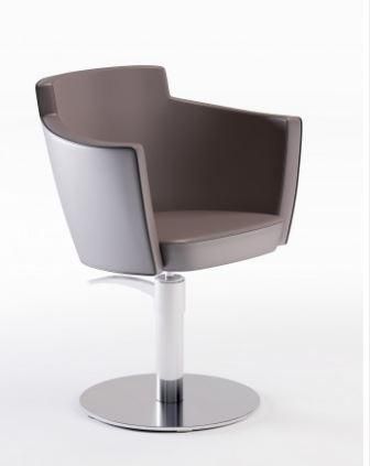 Fauteuil de coiffure Mademoiselle Ganse B - design Nathalie Hacker - mousse injectée - tissu au choix_0