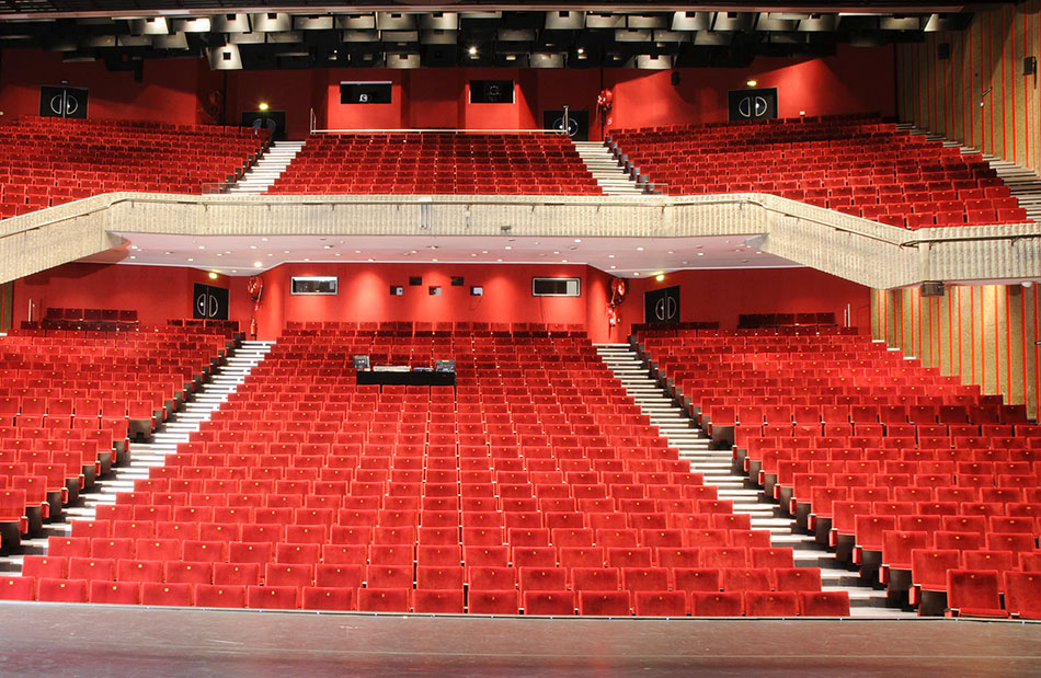 Fauteuil  de théâtre fermé avec accoudoir commun type coffre pour ERP - SITH_1