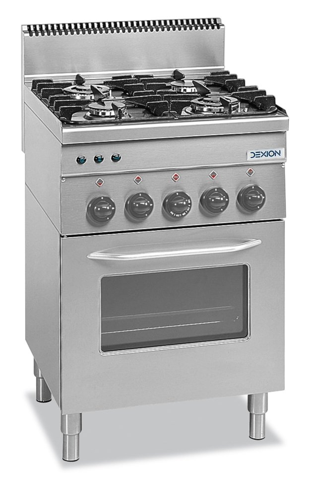 FOURNEAU À GAZ DEXION SÉRIE 66 - 60/60 AVEC FOUR À GAZ ET GRILL ÉLECTRIQUE