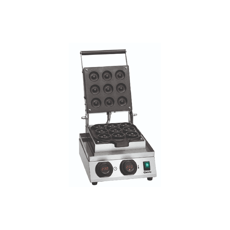 Gaufrier inox simple à donuts (Ø)50 x (H)20 mm, 1800 W, 220 V - MONO_0