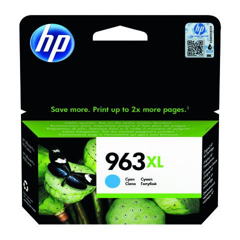 HP 963XL CARTOUCHE CYAN POUR IMPRIMANTE JET D'ENCRE - CARTOUCHE AUTHENTIQUE