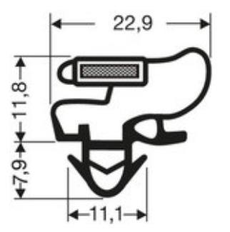 Joint pvc magnetique pour meubles frigos jpc-195_0