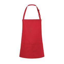 KARLOWSKY,Tablier bavette, court, avec poche, rouge, - rouge 4040857041074_0