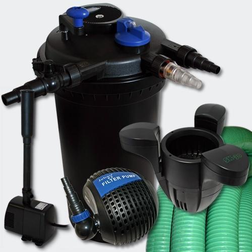 Kit de filtration 30000l uv stérilisateur pompe tuyau fontaine skimmer 4216475