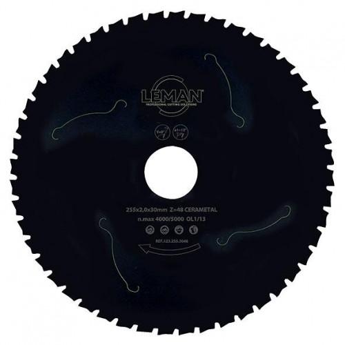 LAME DE SCIE CIRCULAIRE CÉRAMIQUE ET MÉTAL - 305 X 30 MM - 56 DENTS LEMAN