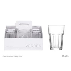 Lot de 48 Verres à Eau De Table Transparent x3 Maitre Chef - VERRTA020_48_0