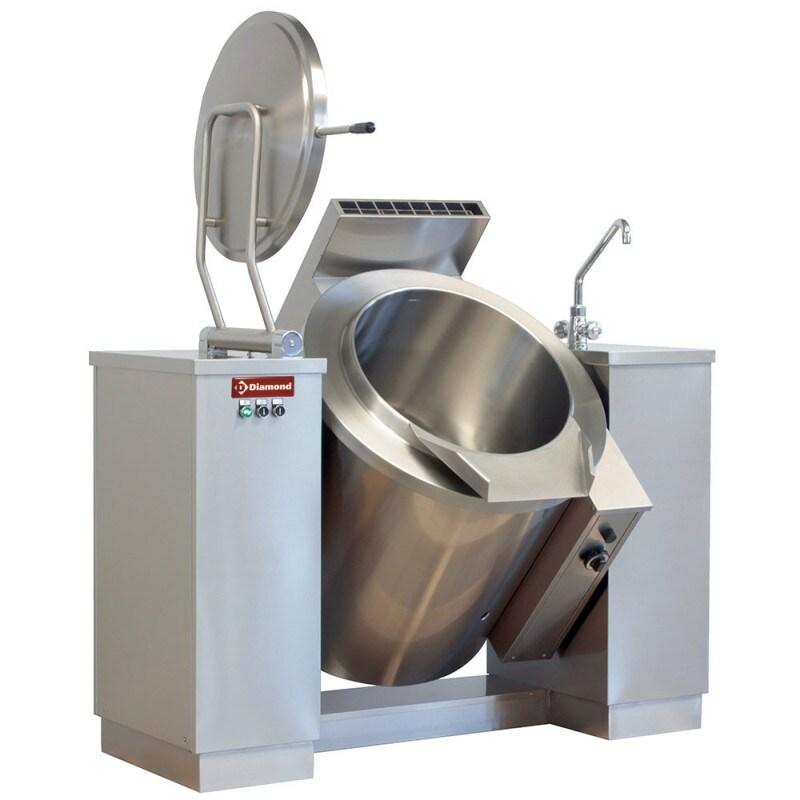 Marmite bascul gaz 150 lt chauffage indirect - Diamond - 0615402268004_0