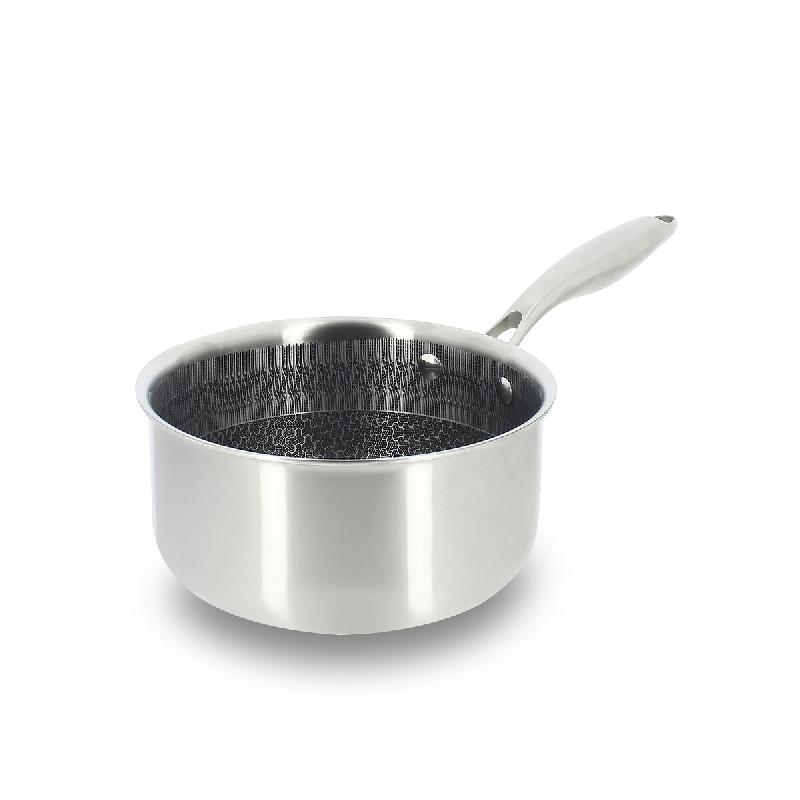 Menastyl - Casserole trinox revêtu 14cm en acier inoxydable - 3256391046227_0