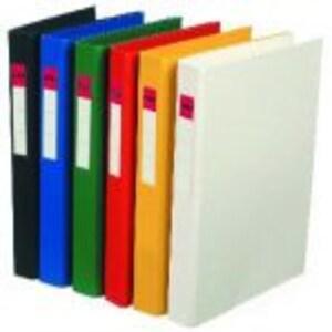 OEM Chemise en plastique avec porte-étiquette 4 œillets R 25 mm L36 mm jaune 1 unité - 4740372470440_0