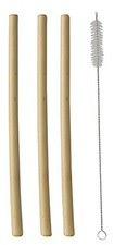 PAILLE EN BAMBOU 'PURE', 230 MM, NATUREL - LOT DE 2