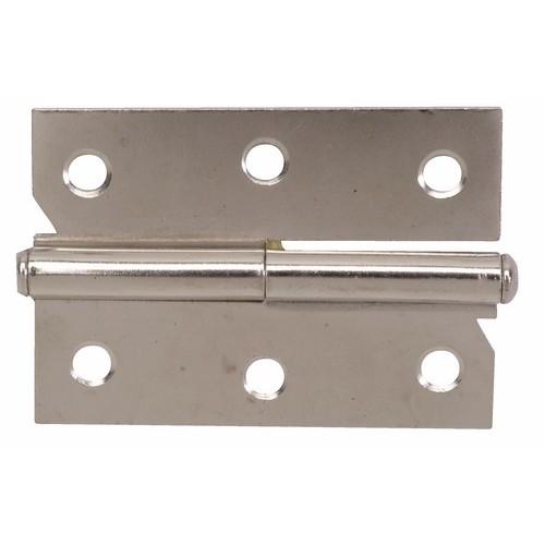 PAUMELLE DE MEUBLE EN ACIER NICKELÉ-40X50MM-MAIN GAUCHE BRICOZOR