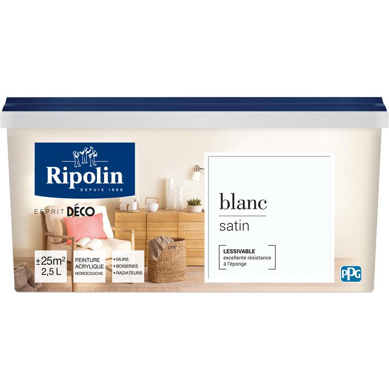 Peinture Murale Toutes Pieces Satin Blanc 2 5l Ripolin Comparer Les Prix De Peinture Murale Toutes Pieces Satin Blanc 2 5l Ripolin Sur Hellopro Fr