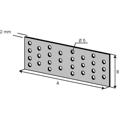 PLAQUE PERFORÉE POUR LIAISON DE CHARPENTE - PAR 25 - NP20/120/240 SIMPSON STRONG-TIE