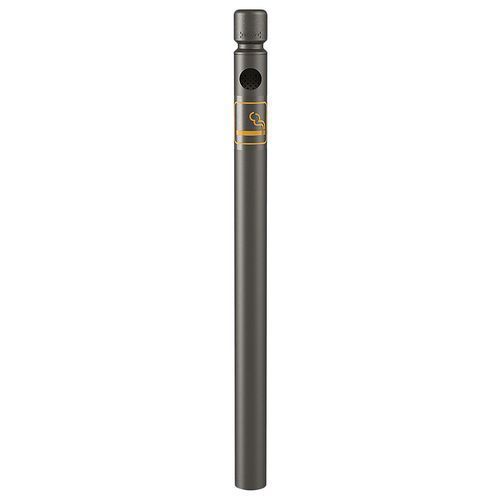 POTELET CENDRIER Ø 76 MM POMMEAU AGGLO - ZINC GRIS PROCITY - PROCITY