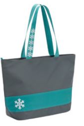 Sac cabas réutilisable - Réf FRALIVIS - stratification mate en nylon/polyester, poignées 60x3cm, fermeture zippée_0