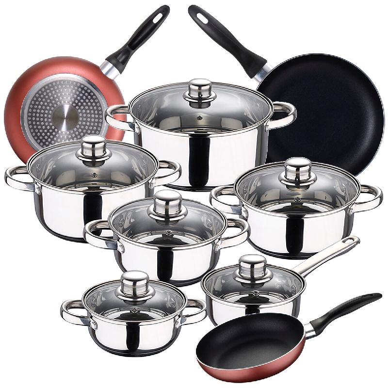 San Ignacio - Batterie de Cuisine Cassel 12 pièces avec jeu de 3 poêles Ø16/20/24cm Paradise - multi-matériau PK3892_0