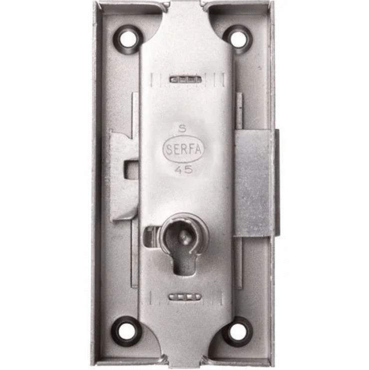 SERRURE ESPAGNOLETTE 80X50MM AXE 30MM LONGUEUR DU CANON 12MM GAUCHE FINITION FER - DEVISMES - 12383-004-G