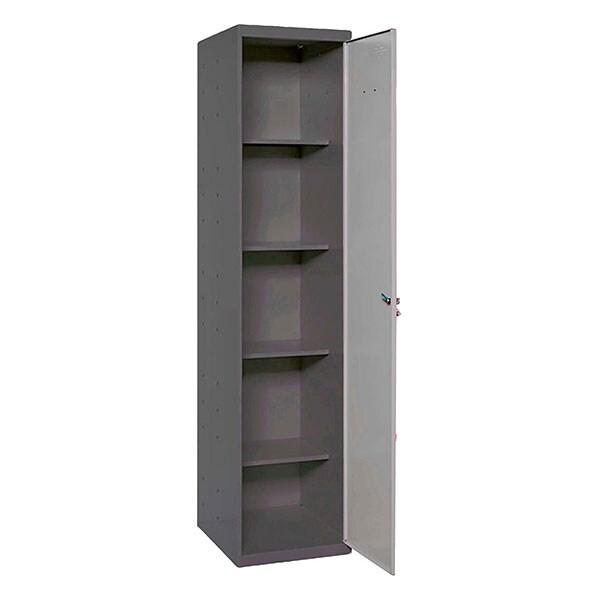 SimonRack Armoire Métallique de Rangement 1800x400x400, 1 Porte, 4 Étagères, Charge 0 kg par Niveau, Anthracite/Gris - Simonlocker - noir métal 84_0