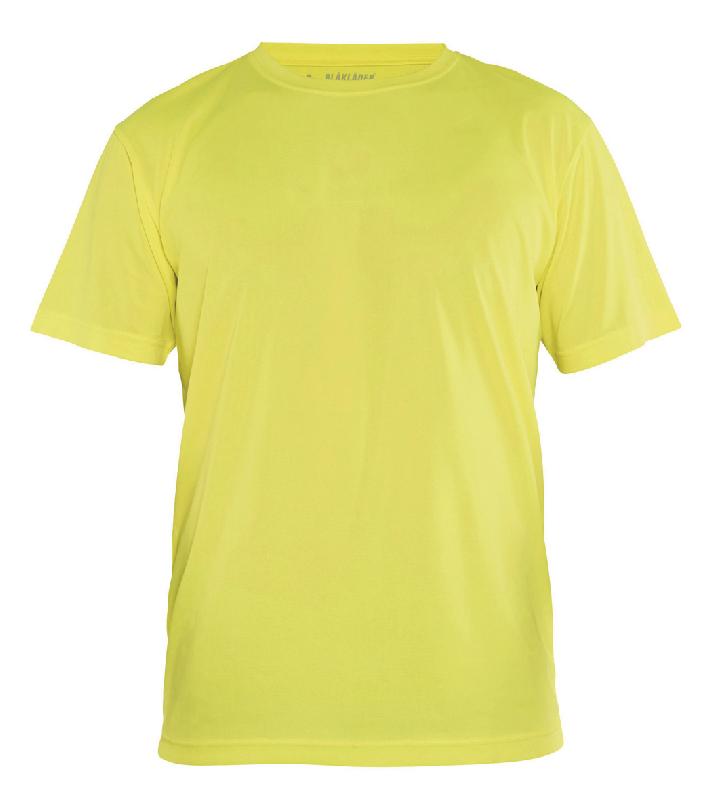 T-SHIRT TECHNIQUE ANTI-UV JAUNE FLUORESCENT TAILLE 4XL - MANUTAN COLLECTIVITÉS