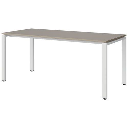 TABLE MALIBU 180X80 T6 SOUDÉ STRA ABS GRIS U727/BLC 9016