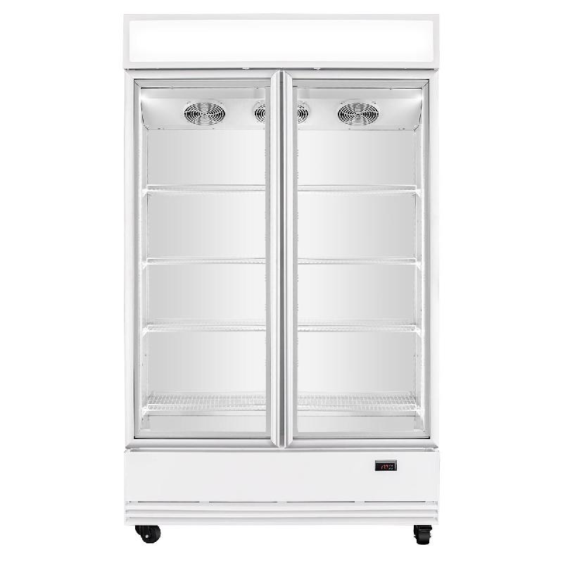 Vaiotec Réfrigérateur à boissons TOPLINE 1040 litres avec dessus éclairé « blanc », 1280 x 742 mm - blanc acier 11417_0