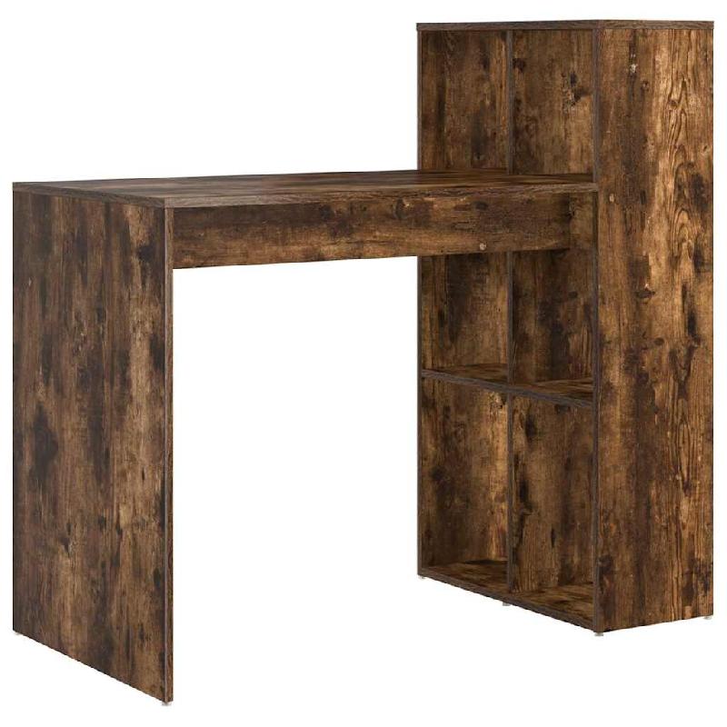 VidaXL Bureau Chêne fumé 108 x 55 x 103.5 cm Bois d'ingénierie Modèle Riviera Élégance - 869462_0