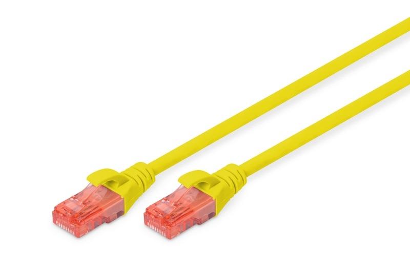 DIGITUS DK-1617-010-Y-10 - Câble réseau jaune 1 m - Cat6 U/UTP (UTP) - RJ-45 mâle/mâle - LSZH - Cuivre_0
