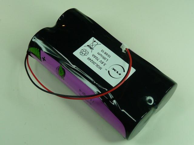 BATTERIE LITHIUM 2X DD 1S2P ST1 3.6V 70AH JST_0