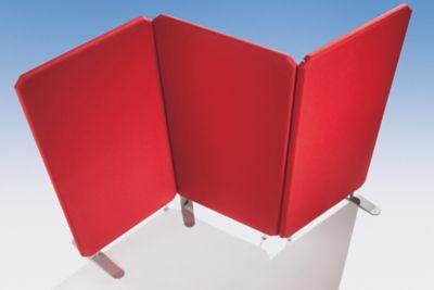 CLOISONS ACOUSTIQUES MODULAIRES PREMIUM - HAUTEUR PANNEAU 1200 MM - LARGEUR 800 MM, ROUGE