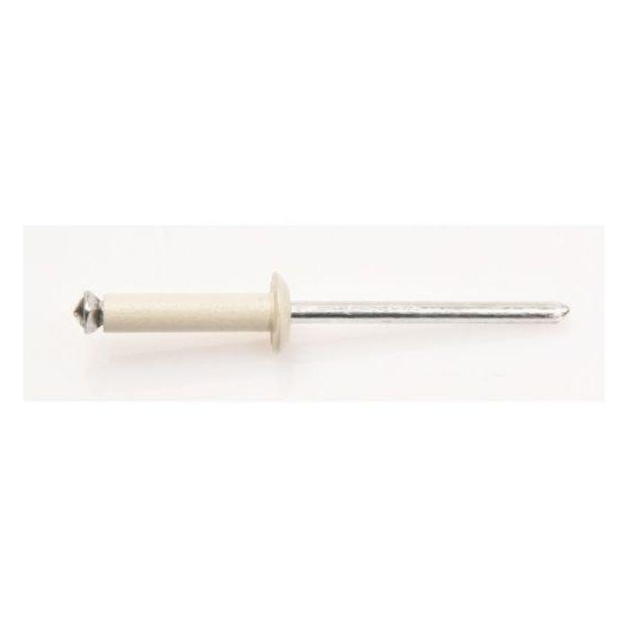 DEGOMETAL - 100 rivets aveugles éclatés alu/acier - tête ronde standard RAL9002 4x16 - référence 133 140 161_0