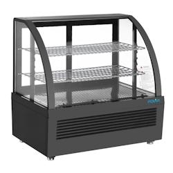 Equipementpro - Vitrine Réfrigérée de comptoir 100 Litres - Noire - CU636_0