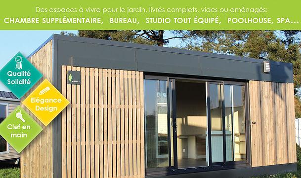 Extension habitation en bois - Garden loft office - Loft Office de 20 m² extérieur et 17 m² intérieur_0