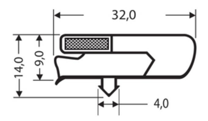 Joint pvc magnetique pour meubles frigos jpc-153_0