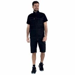 Lafont - Bermuda de travail coton majoritaire IOLITE Noir Taille M - M noir 3609705767408_0