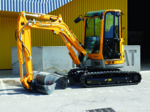 Mini-pelle à chenilles compacte 4T - ViO38-6, profondeur de fouille 3530 mm, idéale pour travaux de terrassement - Disponible en location_0