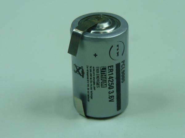 Pile lithium ER14250H 1/2AA 3.6V 1.2Ah T2 - Marque NX - Quantité 1_0