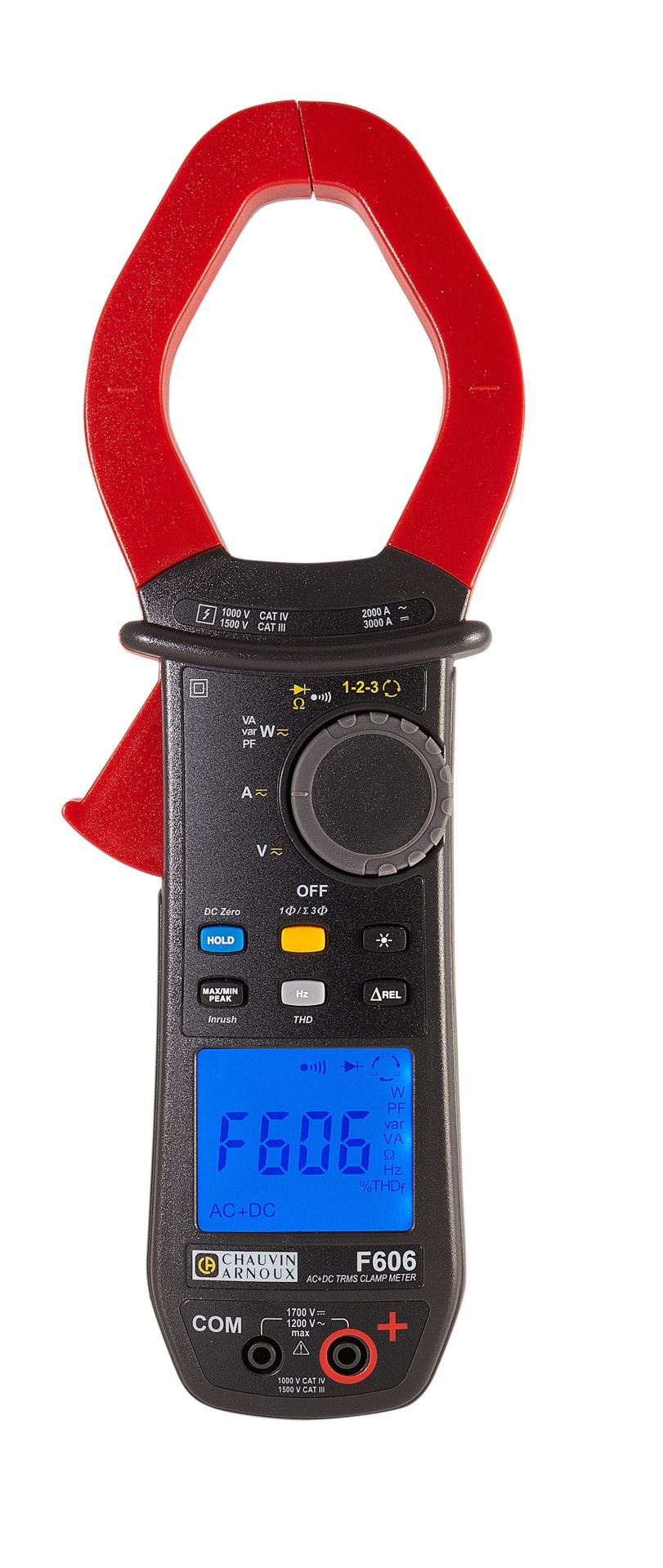 Pince multimètre F606 - Sécurité CAT IV 1000V / CAT III 1500V - Mesures précises TRMS jusqu’à 3000 A DC_0