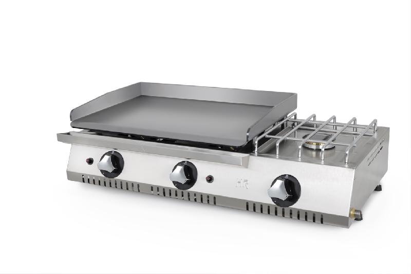 Plancha à gaz professionnelle - PLC6100RTF - Plaque en acier rectifié 15mm - Puissance 11 300-3300W_0