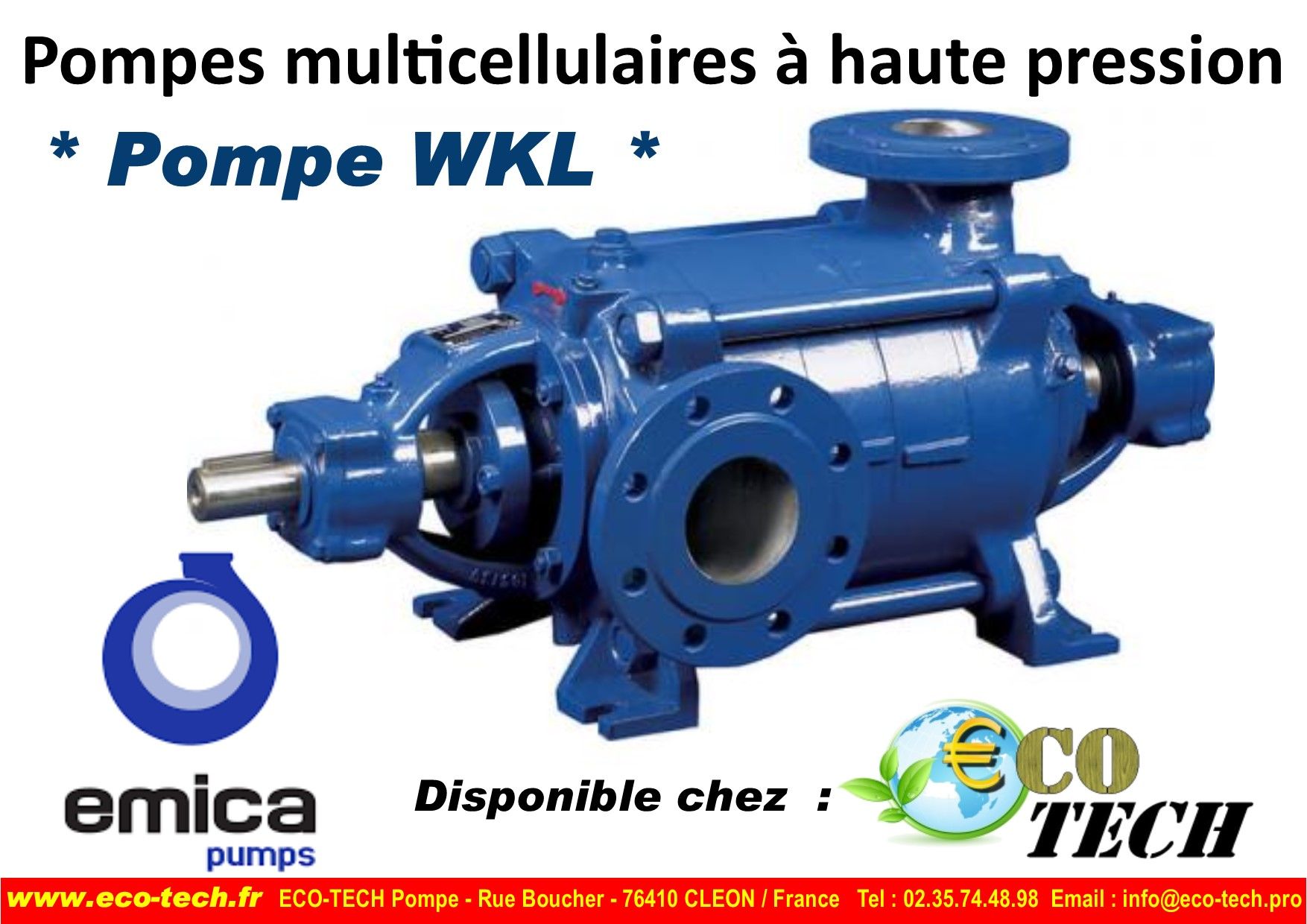 Pompe centrifuge emica horizontale multicellulaire atex distributeur eco-tech_0