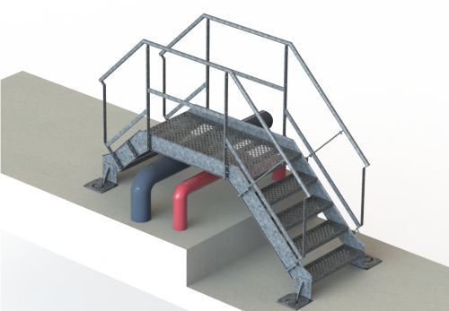 Saut de loup acier galvanisé - Anoxa - Normes NF E 85 015 et EN 1090_0