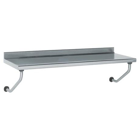 TABLE INOX ADOSSÉE SUSPENDUE DIMENSIONS 1800 X 700 MM