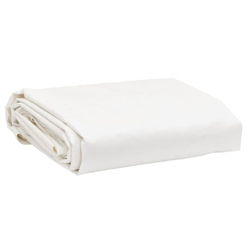 Vidaxl bâche blanc 5x5 m 650 g/m² 156070_0